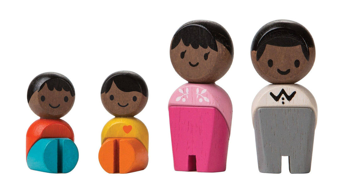 Family Wood Toy for Kids - Social Skills Development (Plan Toys)
