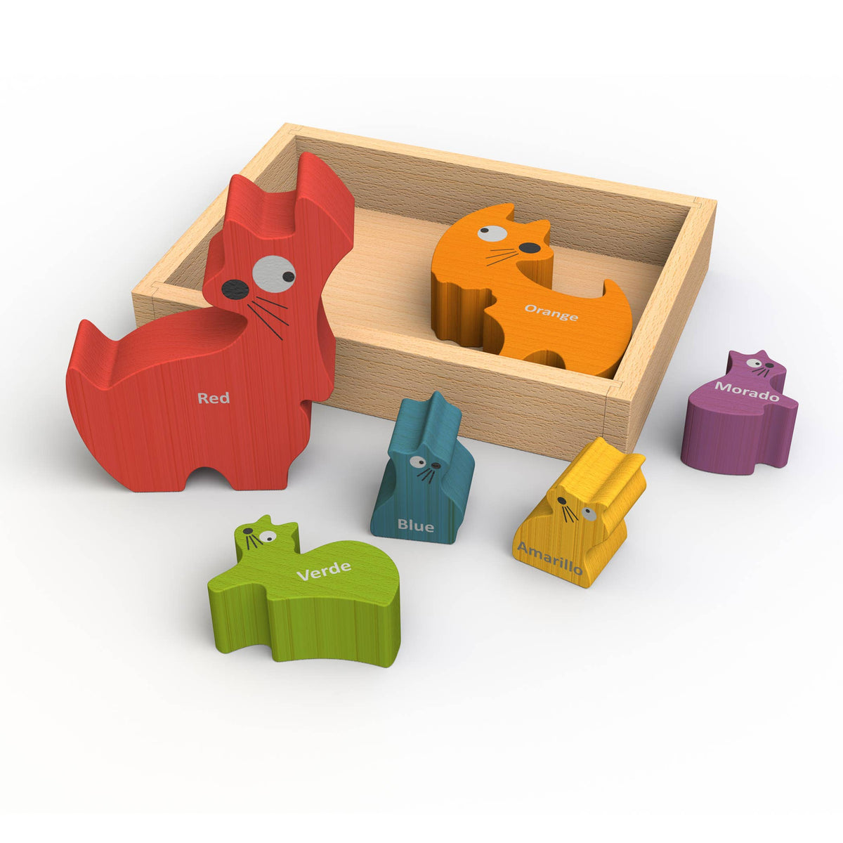 Cat Family Puzzle - Bilingual! (Begin Again)