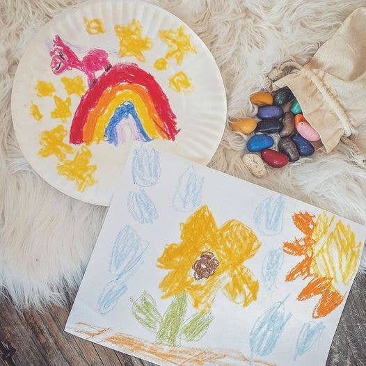 Crayon Rocks: 32 Colors in a Muslin Bag
