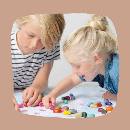 Crayon Rocks: 24 Colors in a Muslin Bag