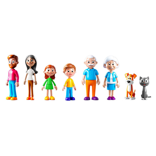 Light Skin Tone Family Figures (Miniland)