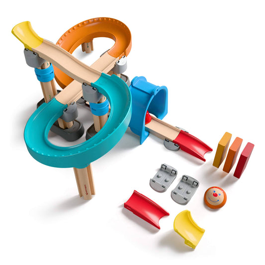 Kullerbu Colorful Curves - Build & Grow Ball Track Set (HABA USA)