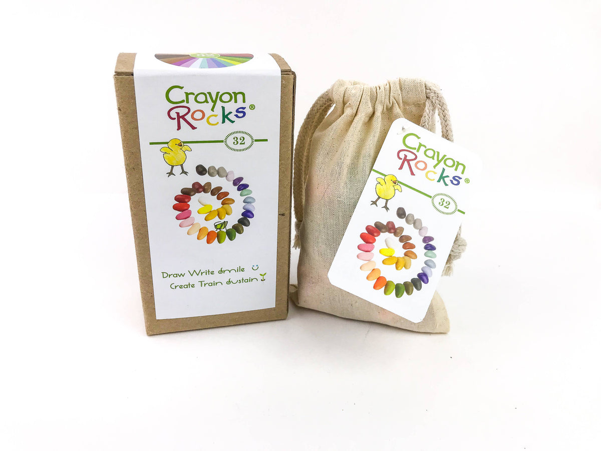 Crayon Rocks: 32 Colors in a Muslin Bag
